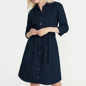 Amour Vert - Bridget Shirt Dress in Navy - Size Small